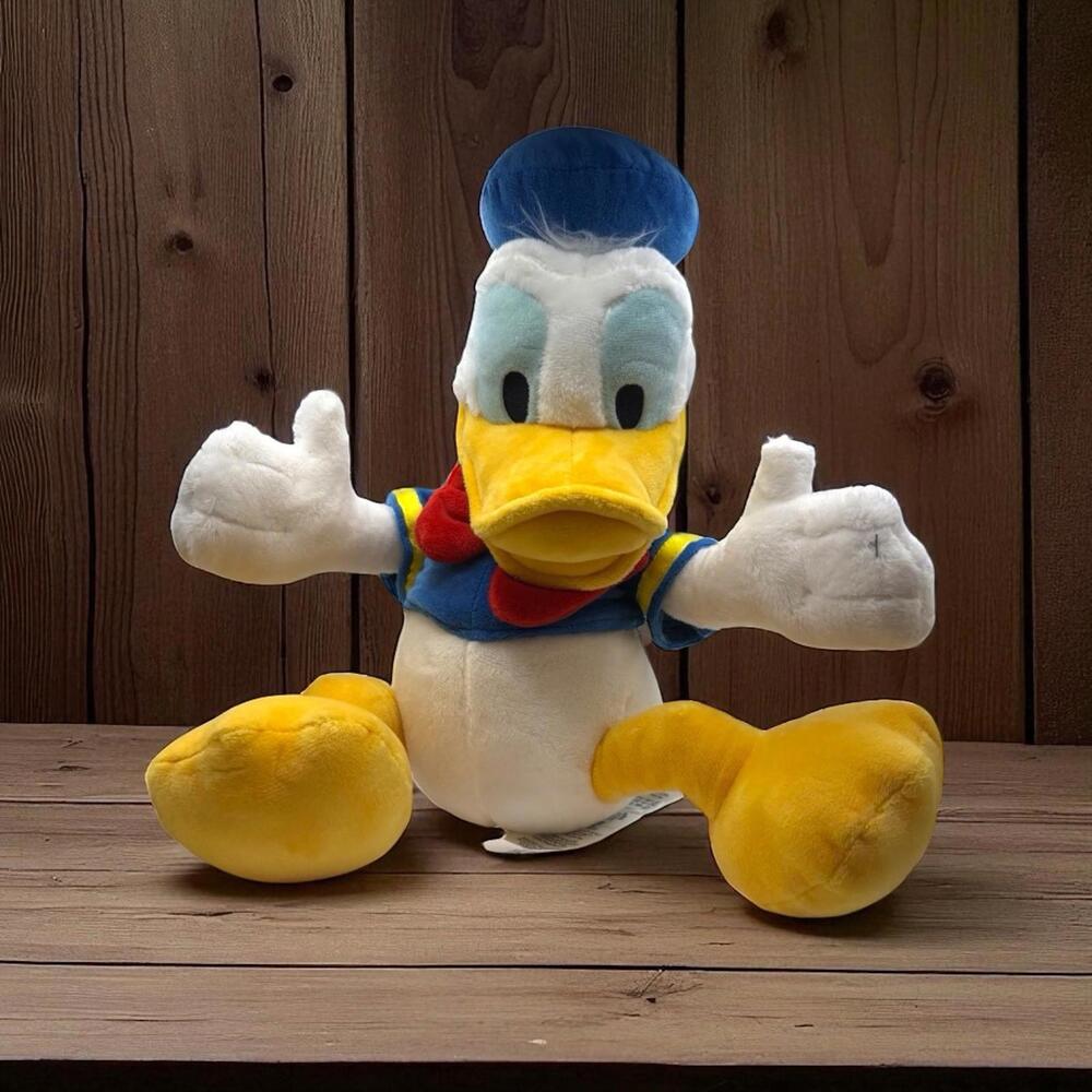 Walt Disney Donald Duck Plush Doll Toy 15" Clean!